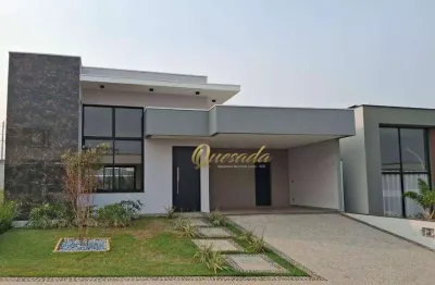 Casa térrea, à venda, 3 suítes, planejados, piscina, condomínio dona maria josé, indaiatuba.