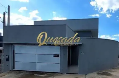Casa térrea nova, à venda, 3 dormitórios, bairro jardim dos sábias, indaiatuba.