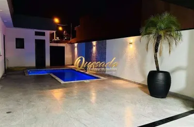 Casa térrea nova, à venda, 3 suítes, piscina, planejados, condomínio piemonte, indaiatuba.