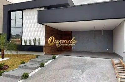 Casa térrea, à venda, 3 quartos, 1 suíte, piscina, planejados, residencial milano, indaiatuba.