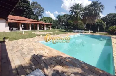 Chácara à venda, 4 suítes, piscina, quadra, recanto campestre de viracopos, indaiatuba.
