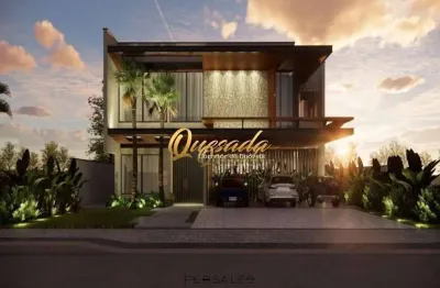Sobrado novo à venda, 5 suítes, piscina, condomínio villa dos pinheiros, indaiatuba.