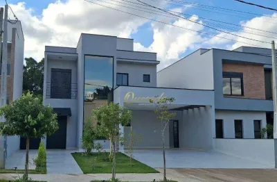 Sobrado novo à venda, 3 suítes, escritório, planejados, condomínio jardins di roma, indaiatuba.