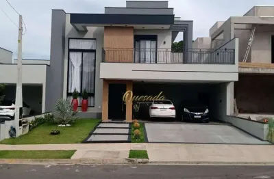 Sobrado à venda, 3 suítes, área gourmet, piscina, condomínio milano, indaiatuba.