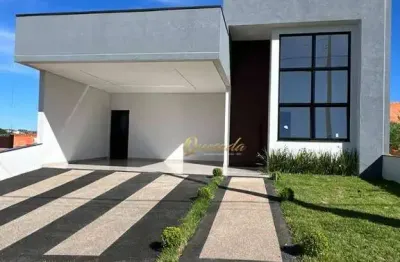 Casa nova à venda, 3 quartos, 2 suítes, piscina, condomínio gran reserve, indaiatuba.