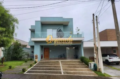 Sobrado à venda, 3 suítes, escritório, planejados, condomínio alto de itaici, indaiatuba.