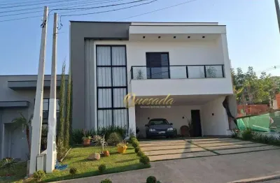 Sobrado novo à venda, 3 suítes, escritório, planejados, condomínio piemonte, indaiatuba.