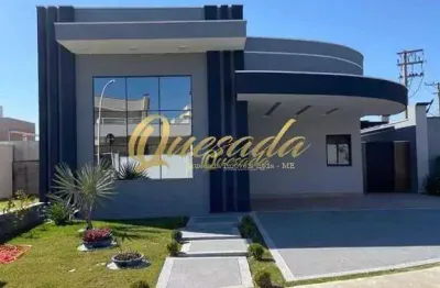Casa térrea, nova, à venda, 3 suítes, planejados, condomínio maria dulce, indaiatuba.