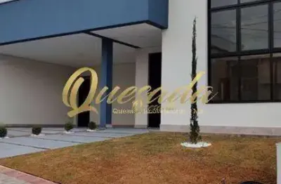 Casa térrea nova, à venda, 3 suítes, piscina, escritório, condomínio laguna, indaiatuba.