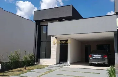 Casa térrea nova à venda, 3 suítes, gourmet, condomínio gran reserve, indaiatuba.