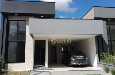 Casa térrea nova à venda, 3 suítes, gourmet, condomínio gran reserve, indaiatuba.