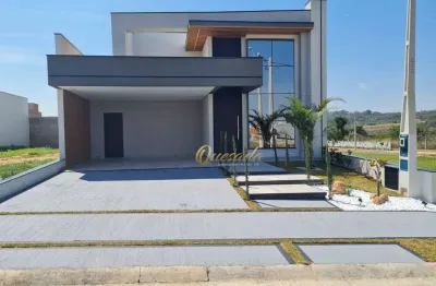 Casa térrea nova à venda, 3 suítes, piscina, planejados, condomínio evidências, indaiatuba.