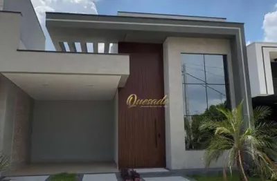 Casa térrea nova, à venda, 3 suítes, planejados, no condomínio park gran reserve, indaiatuba.