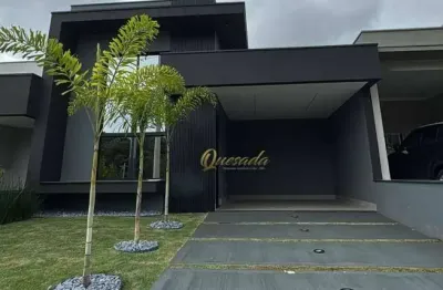 Casa térrea nova, à venda, 3 suítes, planejados, condomínio gran reserve, indaiatuba.