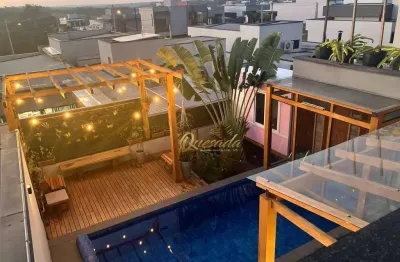 Sobrado seminovo à venda, 3 quartos, 1 suíte, piscina, planejados, condomínio mantova, indaiatuba.