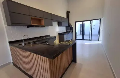 Casa térrea nova, à venda, 3 suítes, planejados, condomínio gran reserve, indaiatuba.