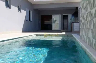 Casa térrea à venda, 3 suítes, planejados, piscina, condomínio jardins di roma, indaiatuba.
