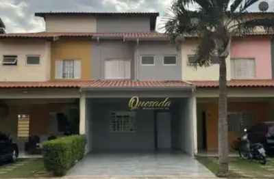 Sobrado á venda, 3 quartos, 1 suíte, planejados, quintal, no condomínio maria bonita, indaiatuba.