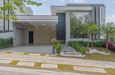 Casa térrea nova, à venda, 3 suítes, planejados, piscina, condomínio london park, indaiatuba.