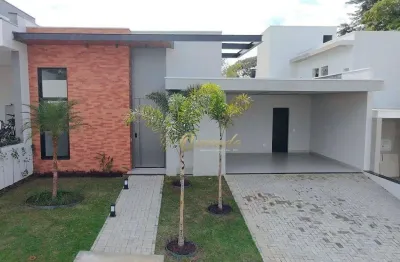 Casa térrea nova, à venda, 3 suítes, piscina, planejados, condomínio london park, indaiatuba.