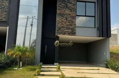 Sobrado à venda, 3 quartos, 1 suíte, planejados, piscina, condomínio gran reserve, indaiatuba.