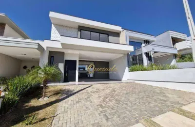 Casa térrea com mezzanino, 3 suítes, planejados, condomínio gran reserve, indaiatuba.