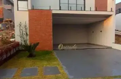 Casa assobradada nova, à venda, 3 dormitórios, 1 suíte, piscina, condomínio gran reserve, indaiatuba.