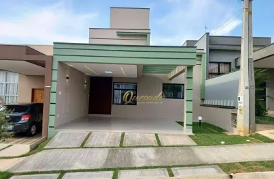 Casa térrea nova, à venda, 3 dormitórios, 1 suíte, condomínio vila paraty, indaiatuba.