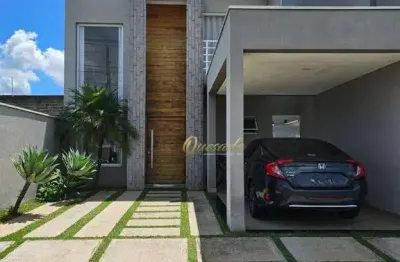Sobrado à venda, 3 dormitórios, 1 suíte, planejados, condomínio jardim park real, indaiatuba.