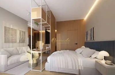Apartamento studio em construção à venda, 1 quarto, vila plaza, indaiatuba.