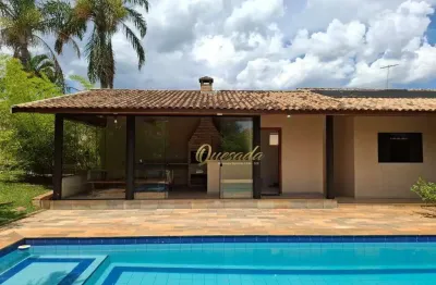Chácara à venda, 3 suítes, piscina, casa de hóspedes, condomínio terras de itaici, indaiatuba.