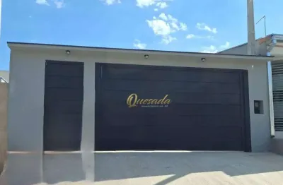 Casa térrea nova, à venda, 2 dormitórios, 1 suíte, quintal, parque barnabé, indaiatuba.