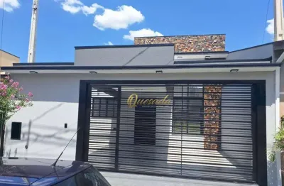 Casa térrea nova, à venda, 3 dormitórios, 1 suíte, planejados, jardim barcelona, indaiatuba.