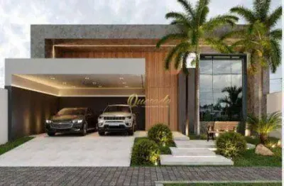 Casa térrea em construção, 3 suítes, piscina, escritório, condomínio evidências, indaiatuba.