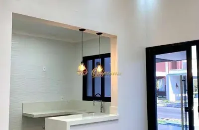 Casa térrea nova à venda, 3 dormitórios, 1 suíte, área gourmet, condomínio park real, indaiatuba.