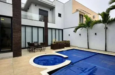 Sobrado à venda, 3 suítes, piscina, mobiliado, condomínio amstalden residence, indaiatuba.