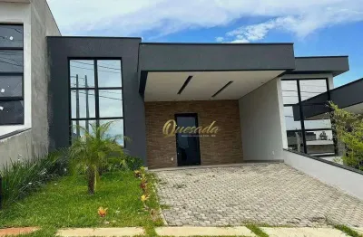 Casa térrea nova à venda, 3 suítes, gourmet, condomínio gran reserve, indaiatuba.