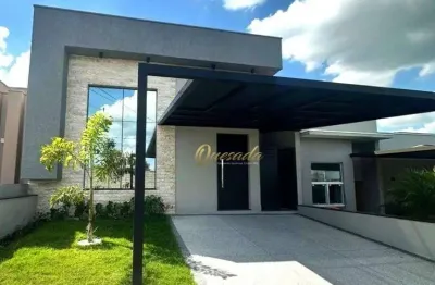 Casa térrea nova, à venda, 3 suítes, planejados, piscina, condomínio mantova, indaiatuba.