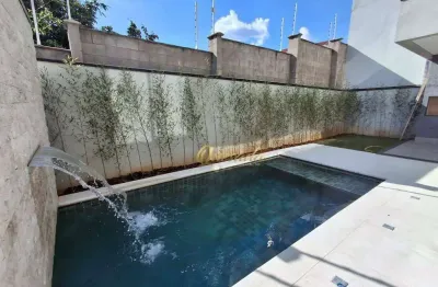 Sobrado novo à venda, 4 suítes, piscina, condomínio milano, indaiatuba.