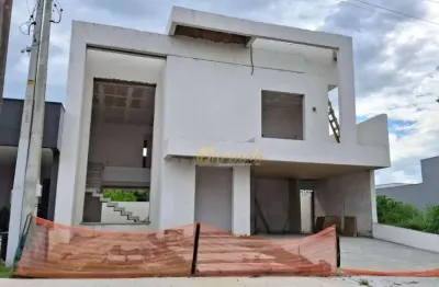 Sobrado novo à venda, 3 suítes, escritório, piscina, condomínio jardins di roma, indaiatuba.