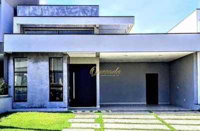 Casa térrea nova, à venda, 3 suítes, planejados, piscina, condomínio viena, indaiatuba.
