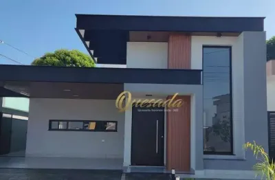 Casa térrea nova, à venda, 3 dormitórios, suíte, condomínio lagos d'icaraí, salto.