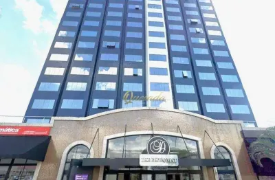 Sala comercial mobiliada, para locação, 76 m², blindada, diplomat office mall, indaiatuba.