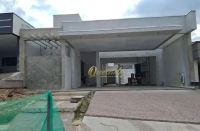 Casa térrea nova, à venda, 3 suítes, planejados, piscina, condomínio milano, indaiatuba.