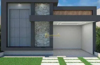 Casa em construção à venda, 3 dormitórios, 1 suíte, planejados, condomínio gran reserve, indaiatuba.