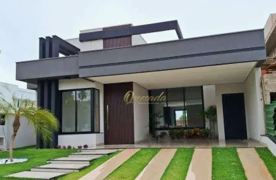 Casa térrea nova, à venda, 3 suítes, piscina, condomínio villa sapezal, indaiatuba.
