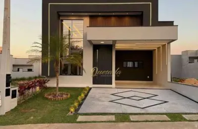 Casa térrea nova, à venda, 3 suítes, planejados, condomínio gran reserve, indaiatuba.
