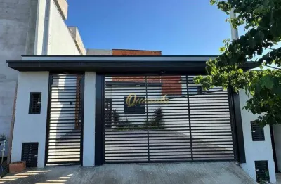 Casa térrea nova, à venda, 3 dormitórios, 1 suíte, planejados, spa, jardim sabiás, indaiatuba.