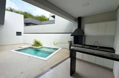 Casa térrea à venda, 3 quartos, 2 suítes, piscina, planejados, condomínio gran reserve, indaiatuba.