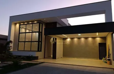 Casa térrea nova, à venda, 3 suítes, escritório, piscina, condomínio dona maria cândida, indaiatuba.